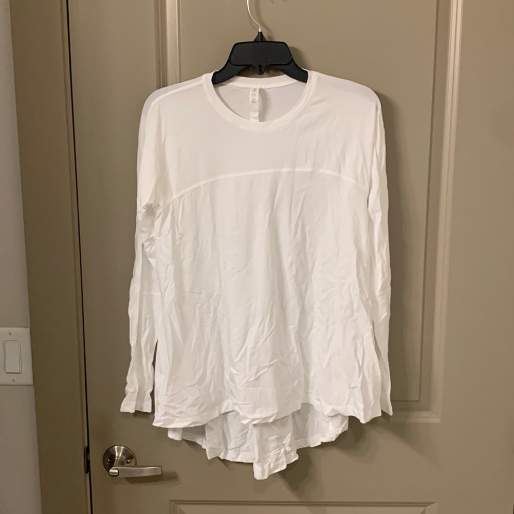 Lulu lemon white long sleeve top